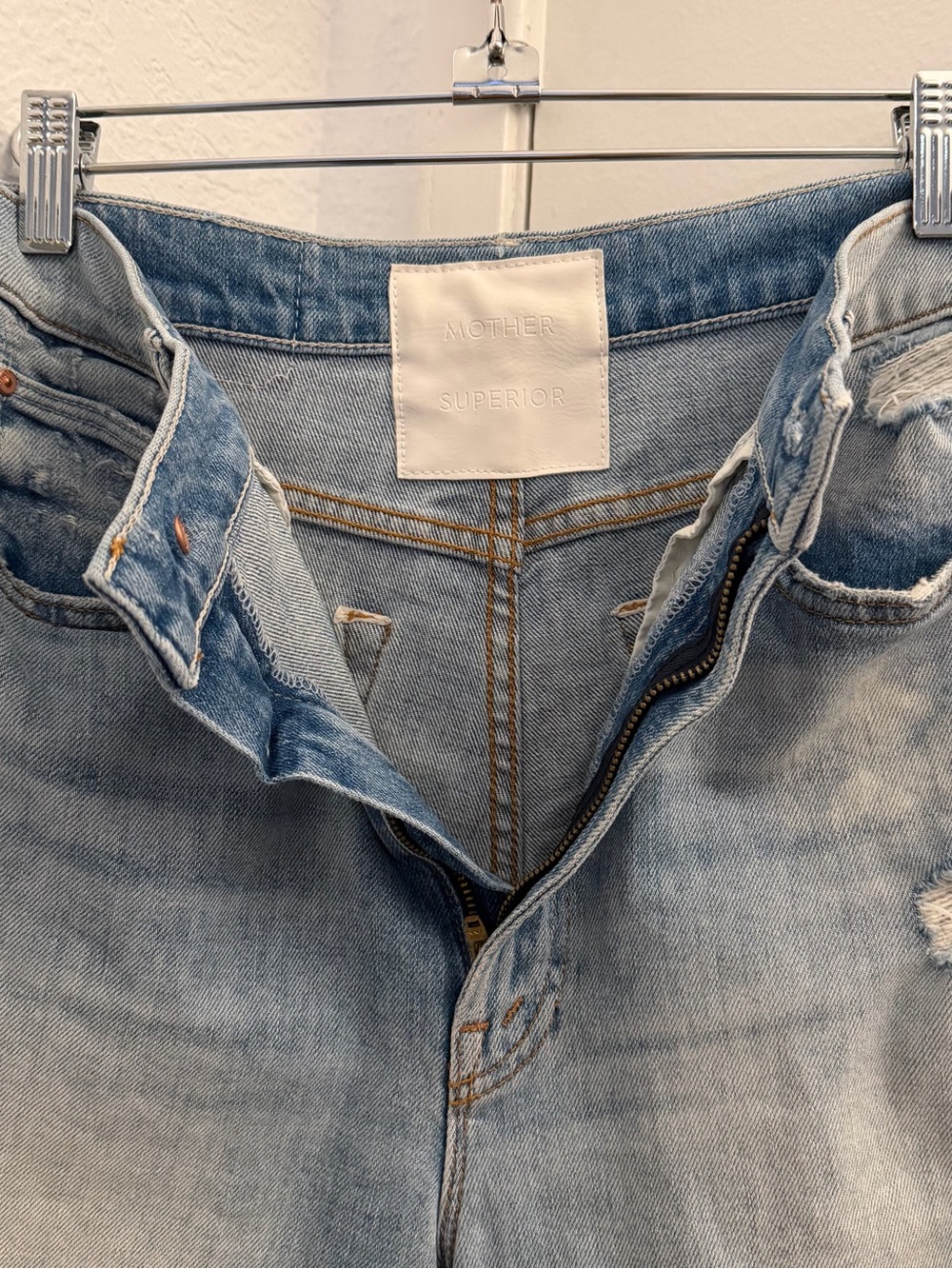 MOTHER High-Waisted Smokin' Fray Shorts - Picture 2 of 12